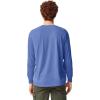 imageComfort Colors Mens Adult Long Sleeve Tee Style 6014Flo Blue
