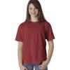 imageChouinard 9018 Youth GarmentDyed RingSpun Cotton Tee Crimson XLarge