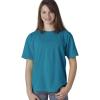 imageChouinard 9018 Youth GarmentDyed RingSpun Cotton Tee Royal Caribe Medium