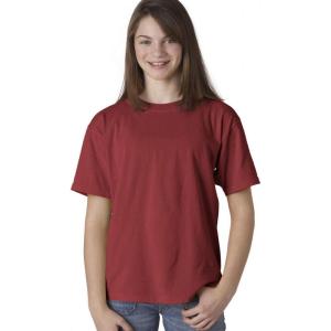 imageChouinard 9018 Youth GarmentDyed RingSpun Cotton Tee Crimson XLarge