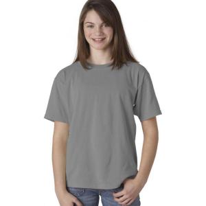 imageChouinard 9018 Youth GarmentDyed RingSpun Cotton Tee Granite Medium