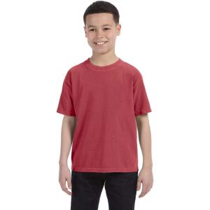imageChouinard Youth RingSpun Cotton Tee 9018  Crimson PgmDyeL