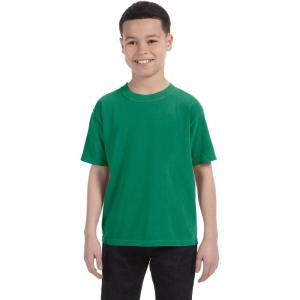 imageComfort Colors  Youth Garment Dyed Ringspun TShirt  9018Grass