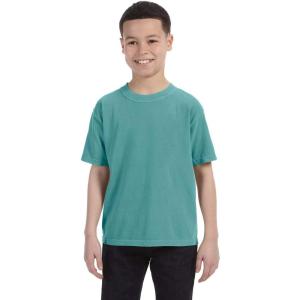 imageComfort Colors  Youth Garment Dyed Ringspun TShirt  9018Seafoam Pgmdye