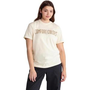 imageComfort Colors Adult Heavyweight Short Sleeve Tee Style G1717G1745 MultipackIvory  Khaki Logo Center Print  1pack