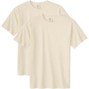 imageComfort Colors Adult Heavyweight Short Sleeve Tee Style G1717G1745 MultipackIvory 2pack