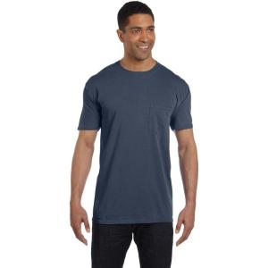 imageComfort Colors Adult Short Sleeve Pocket Tee Style 6030Large denim