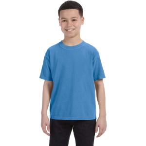 imageComfort Colors C9018 Youth Ringspun GarmentDyed TShirt  ROYAL CARIBE  XS