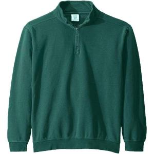 imageComfort Colors Mens 14 Zip Sweatshirt Style G1580Blue Spruce