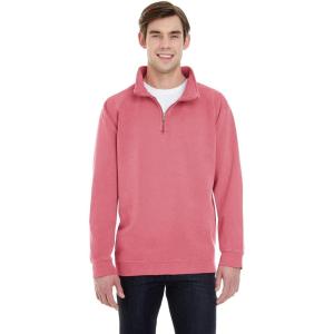 imageComfort Colors Mens 14 Zip Sweatshirt Style G1580Brick Red