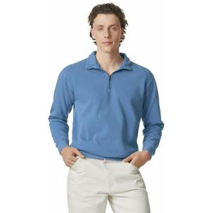 imageComfort Colors Mens 14 Zip Sweatshirt Style G1580Flo Blue