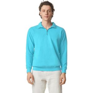 imageComfort Colors Mens 14 Zip Sweatshirt Style G1580Lagoon Blue