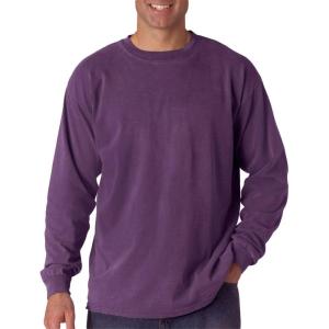 imageComfort Colors Mens Adult Long Sleeve Tee Style 6014Grape