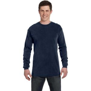 imageComfort Colors Mens Adult Long Sleeve Tee Style 6014True Navy