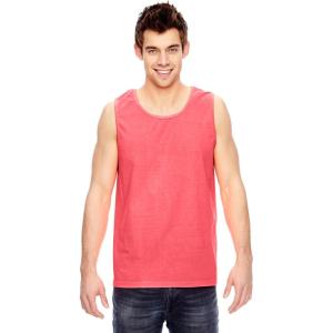 imageComfort Colors Mens Adult Tank Top Style 9360Neon Red Orange