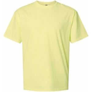 imageComfort Colors Adult Heavyweight Short Sleeve Tee Style G1717G1745 MultipackNeon Lemon 1pack