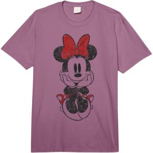 imageDisney Mickey And Friends Minnie Mouse Sitting Comfort Colors Adult Heavyweight TshirtPlum