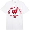 imageWisconsin Badgers Big 10 Football White Officially Licensed Comfort Colors Adult Heavyweight TshirtWhite