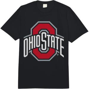 imageOhio State Buckeyes Womens Icon Logo Black Comfort Colors Adult Heavyweight TshirtBlack