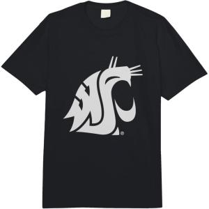 imageWashington State Cougars Icon Officially Licensed Comfort Colors Adult Heavyweight TshirtBlack