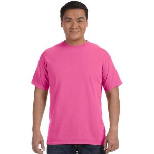 imageComfort Colors Mens Adult Short Sleeve Tee Style 1717Neon Pinky