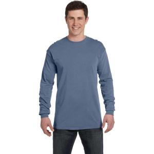 imageComfort Colors Adult Long Sleeve Tee Style 6014Blue Jean