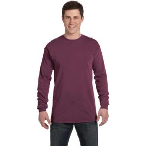 imageComfort Colors Adult Long Sleeve Tee Style 6014Burgundy