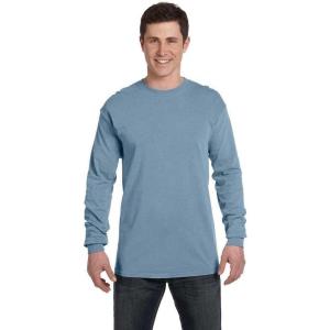 imageComfort Colors Adult Long Sleeve Tee Style 6014Washed Denim