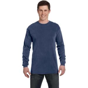 imageComfort Colors Unisex Adult Long Sleeve Tee Style 6014China Blue