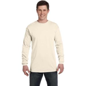 imageComfort Colors Unisex Adult Long Sleeve Tee Style 6014Ivory Dye