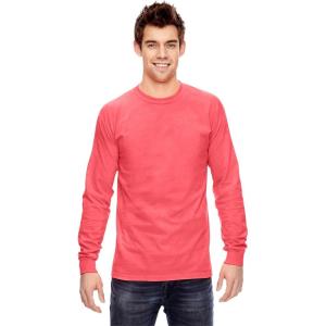 imageComfort Colors Unisex Adult Long Sleeve Tee Style 6014Medium red Orange