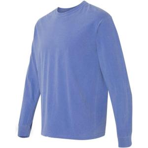 imageComfort Colors Unisex Adult Long Sleeve Tee Style 6014Mystic Blue