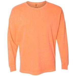 imageComfort Colors Unisex Adult Long Sleeve Tee Style 6014Orange Melon