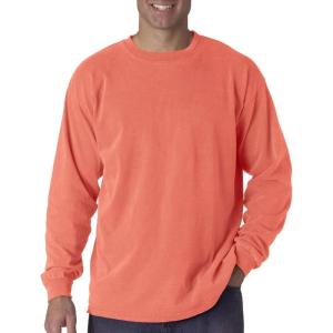 imageComfort Colors Unisex Adult Long Sleeve Tee Style 6014Red Orange