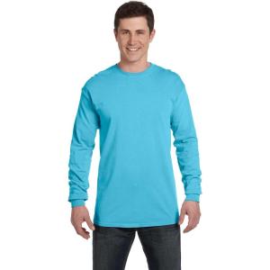 imageComfort Colors Unisex Adult Long Sleeve Tee Style 6014Xlarge lagoon Dirdye