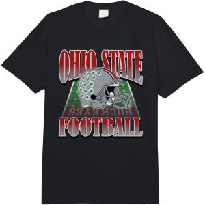 imageOhio State Buckeyes Vintage Football Helmet 90s Comfort Colors Adult Heavyweight TshirtBlack