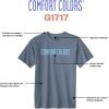 imageComfort Colors UnisexAdult Short Sleeve Tee Style G1717Blue Jean  Fiji Blue Logo Center Print  1pack