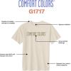 imageComfort Colors UnisexAdult Short Sleeve Tee Style G1717Ivory  Khaki Logo Center Print  1pack