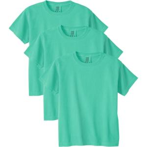 imageComfort Colors UnisexChild Ring Spun TShirt 3Pack Style G9018Island Reef