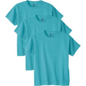 imageComfort Colors UnisexChild Ring Spun TShirt 3Pack Style G9018Lagoon Blue