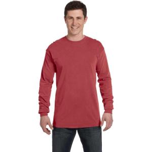 imageComfort Colors Chouinard Adult Garment Dyed Heavyweight Long Sleeve TeeCrimson