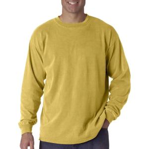 imageComfort Colors Chouinard Adult Garment Dyed Heavyweight Long Sleeve TeeMustard