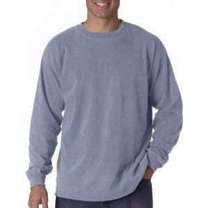 imageComfort Colors Chouinard Adult Garment Dyed Heavyweight Long Sleeve TeeWashed Denim