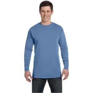imageComfort Colors Adult Long Sleeve Style G6014 TeeWashed Denim Dirdye