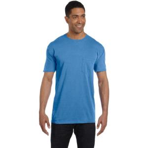 imageComfort Colors Adult Short Sleeve Pocket Tee Style 6030Royal Caribe