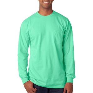imageMens 4410 Heavyweight Long Sleeve Pocket TShirtIsland Reef
