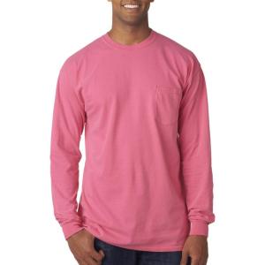 imageMens 4410 Heavyweight Long Sleeve Pocket TShirtLarge crunchberry