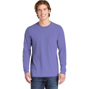 imageMens 4410 Heavyweight Long Sleeve Pocket TShirtViolet
