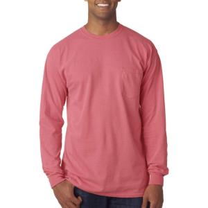 imageMens 4410 Heavyweight Long Sleeve Pocket TShirtWatermelon