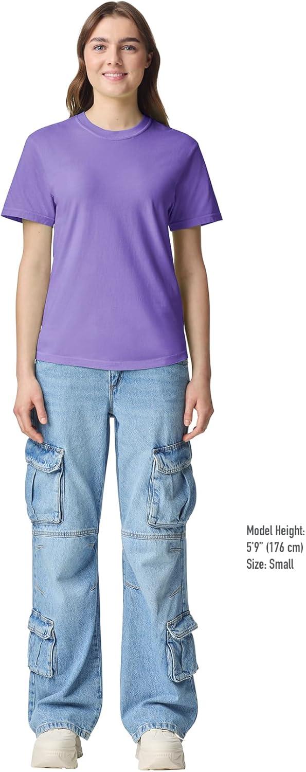 imageComfort Colors Adult Heavyweight Short Sleeve Tee Style G1717G1745 MultipackViolet 1pack